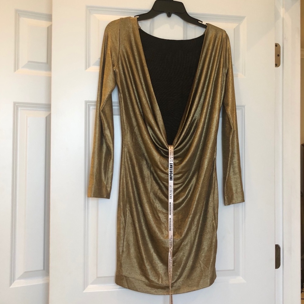 House of CB Gold cocktail dress